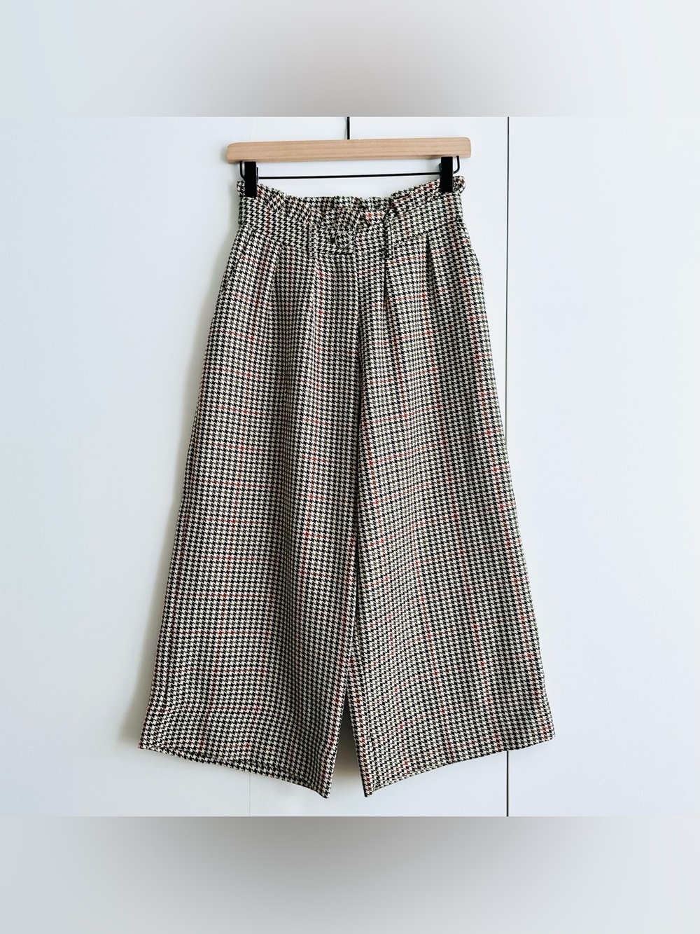 Opullence Paris "Tom" Houndstooth Wide-Leg Pants